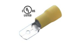 RND 465-00529 [100 шт], Blade Terminal Vinyl Yellow 6.3 x 0.8 mm Pack of 100 pieces, RND Connect