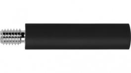 BU 2244 S Ni / SW, Laboratory socket diam. 4 mm Black CAT II, Schutzinger