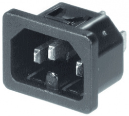 6110.4315, Разъем: питания AC; гнездо; "папа"; 10А; 250ВAC; IEC 60320; C16, Schurter