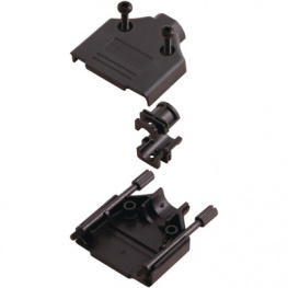 MHDTPPK25-K, D-Sub plastic hood 25P, MH Connectors