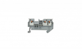 RND 205-01380, Din-Rail Terminal Block, 3 Positions, Push-In, Grey, 0.14 ... 1.5mm\x1a, RND Connect