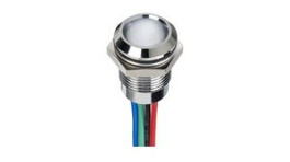 Q14P5CZZRGB24E-CA, LED Indicator RGB 14mm 26.4VDC IP67, APEM