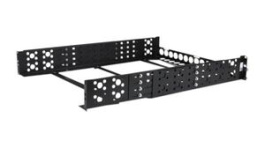 UNIRAILS2U, Server Rack Rails, Depth-Adjustable, Steel, 420mm, Black, StarTech