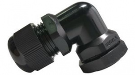 RND 465-00879, Bend Cable Gland, M20 x 1.5, Nylon, Black, IP68, RND Components
