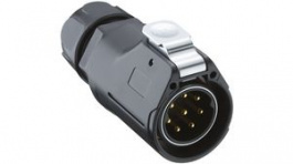 2850 08 T20CR T, Quicklock Size 28, / Plug 8 Contacts, 17A, 500V, IP67, LUTRONIC