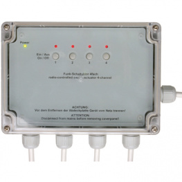HM-LC-SW4-WM, Switch actuator for wall mounting 868.3 MHz 89 x 99 x 26 mm, eQ-3