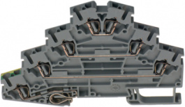 3036055, ST 2,5-PE/3L terminal block grey 0.08...2.5 mm2, Phoenix Contact