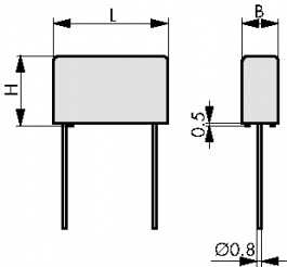 PME295RB4150MR30, Y capacitor 1.5 nF 440 VAC, Kemet