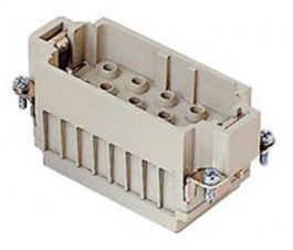 CXM 12/2, CX, 12 poles + earth, male insert, for male contacts 40A and 10A, ILME