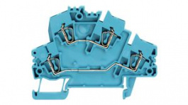 1791000000, Multi Tier Modular Terminal, 800V, 24A, 4 Poles, 2.5mm\x1a, Tension Clamp, Blue, Weidmuller