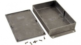 1590DDF, Diecast Enclosure with Flanged Base, Aluminium, 120 x 188 x 37 mm, Hammond