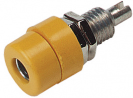 BIL 30 GELB / YELLOW, Socket diam. 4 mm Yellow CAT I, SKS Kontakttechnik
