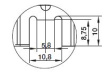 KL-197/50,8/SW Радиатор: штампованный; ребристый; черный; L: 50,8мм; W: 35мм
