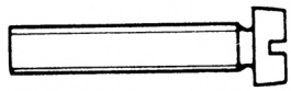 84R0312, Cylindrical screw, slotted M3 12 mm, -