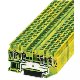 3031322, ST 2,5-QUATTRO-PE feed-through terminal block, 0.08...2.5 mm2 400 vac 20 a green, Phoenix Contact