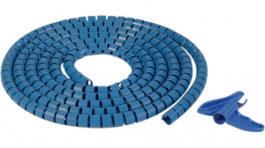 HWPPMC16 PP/SS BU 25 [25 м], Detectable Spiral Cable Wrap Blue Bundle diam. max. 16 mm, HellermannTyton