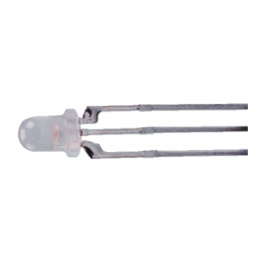 L-115WEGW, LED; 3мм; двухцветный; красный/зеленый; 40мкд; 35мкд; 60°; катод, Kingbright