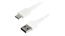 RUSB2AC2MW, Charging Cable USB-A Plug - USB-C Plug 2m USB 2.0 White, StarTech.com