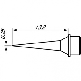 STTC-090, Soldering Tip Conical / Narrow / Long Reach 330 °C, Metcal