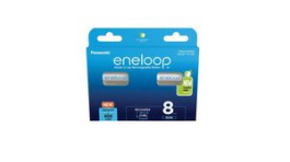 BK-4MCDE/8BE [8 шт], Rechargeable Battery Pack, Ni-MH, 1.2V, 800mAh, Pack of 8 pieces, Panasonic