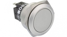 82-6551.1000, Pushbutton Switch 22.3mm Stainless Steel 240 VAC 3 A 1 Change-Over (CO), EAO