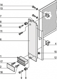 20848-668, Plug-in unit, 3 HE, 8 TE, Schroff