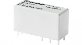 41.61.6.024.4016, PCB power relay 24 VDC 400 mW, FINDER