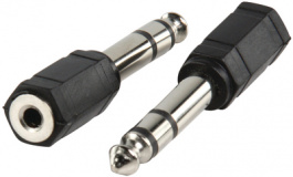 AC-007, Adapter jack Stereo jack male 6.35 mm Stereo jack female 3.5 mm m - f, Valueline