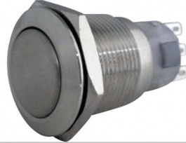 RND 210-00394, Anti-Vandal Push-Button Switch, 19 mm, IP67, RND Components