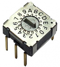 RND 210-00134, Rotary DIP switch HEX 3+3, RND Components