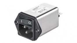 FN9266-6-06, Power Inlet with Filter and Switch 250VAC 6A, Schaffner