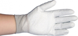 51-690-0310, Work gloves ESD Size=L white, Eurostat