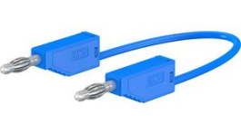 LK425-A/X 075CM BLUE, Test lead diam. 4 mm Blue 75 cm 2.5 mm2 CAT I, Staubli (former Multi-Contact )