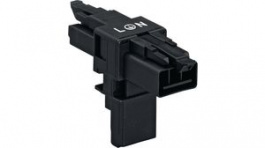 890-615, T-distribution Connector 3 Black, Wago