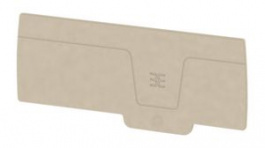2490530000, End Plate, 100.23 x 44.4mm, Dark Beige, Weidmuller