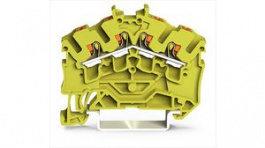 2202-6406, Terminal block, Push-In, 4 Poles, 1 ... 2.5mm², Wago