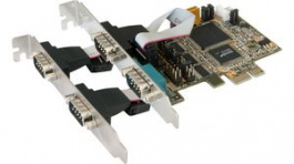 EX-44064, Interface Card, 4x DB9M RS232 PCI-E x1, Exsys