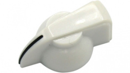 RND 210-00274, Pointer Knob, white, with line, Diameter19 mm, RND Components