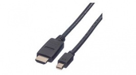 11.99.5791, Video Cable, Mini DisplayPort Plug - HDMI Plug, 1920 x 1080, 2m, Value
