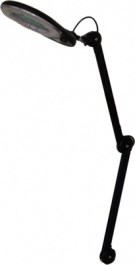 SI-509-LED, Magnifying Glass Lamp 2.3x F (CEE 7/3), Black, Eurostat