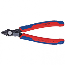 78 71 125, Electronic Side Cutter;125 mm with Bevel, Knipex