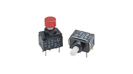 GB15AH, Переключатель: кнопочный; Пол: 2; SPDT; 0,4A/28ВAC; 0,4A/28ВDC, NKK Switches (NIKKAI, Nihon)