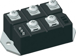 VUO160-16NO7, Трехфазный диодный мост; Urmax:1,6кВ; If:175А; Ifsm:1,8кА; PWS-E, IXYS