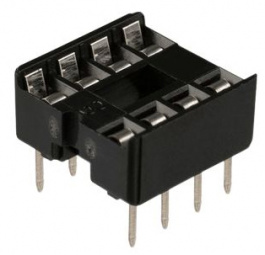 A08-LC-T, IC socket, tin plated, DIL 8, ASSMANN