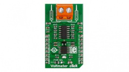 MIKROE-2436, Voltmeter Click Voltage Measurement Module 5V, MikroElektronika