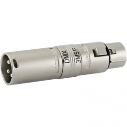 AC3M5FW, XLR Adapter male-female 3P to 5P, Amphenol