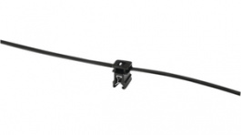 T50REC4A PA66HS/PA66HIRHS BK 500, Cable Tie with Edge Clip Top - Perpendicular / Edge 1-3mm 20, HellermannTyton
