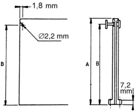 VMCG-160-MPBK-K, Card guide, Essentra (former Richco)