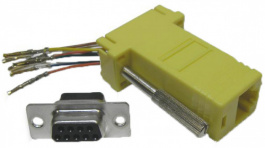 DA9-SMJ8-Y-K, Adaptor D-Sub female to RJ45 9P, MH Connectors
