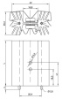 KL-195/50,8/SW/I/OL Радиатор: штампованный; ребристый; черный; L: 50,8мм; W: 42мм